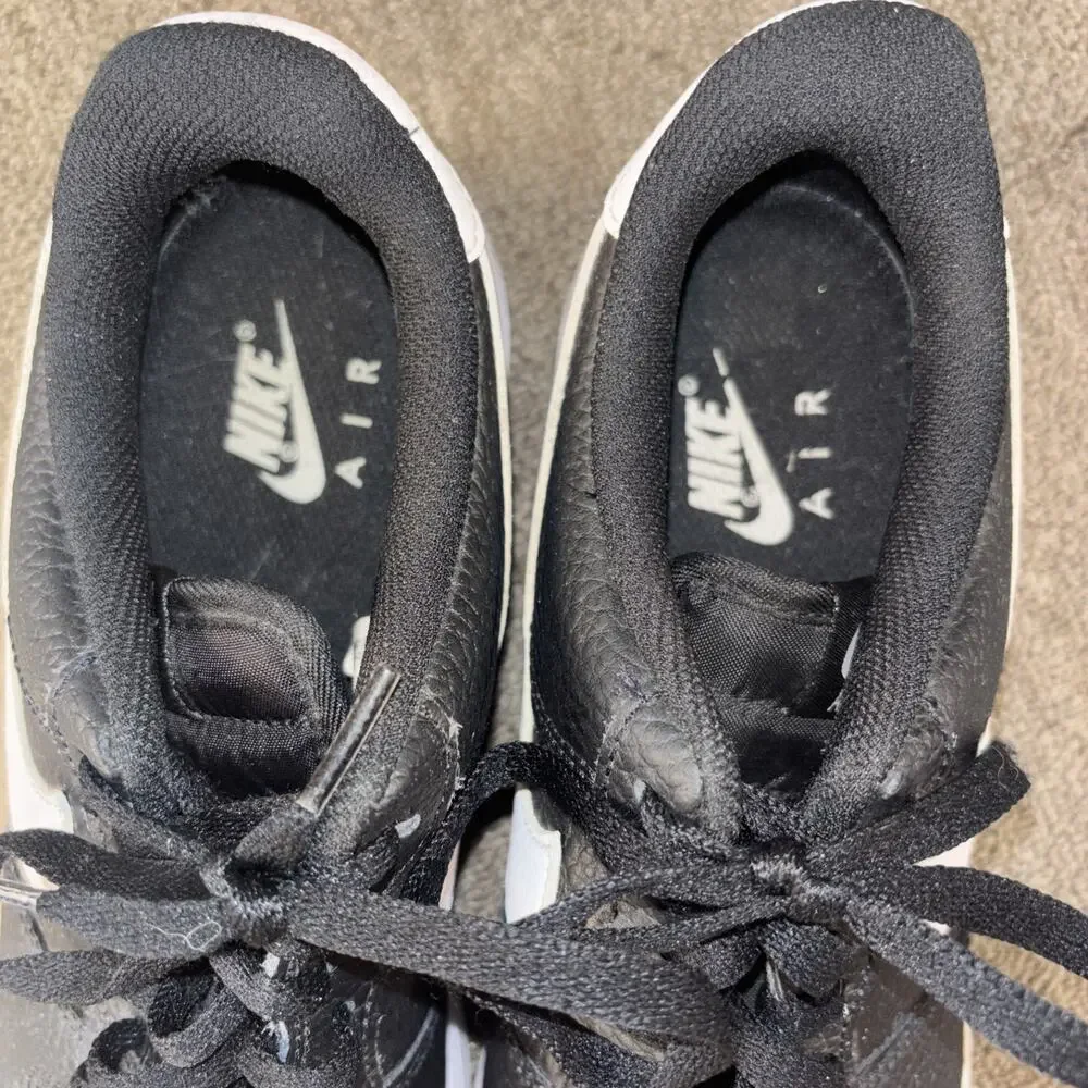 Nike Air Force 1 Low Black White GS 2023 Pebbled Size 9 Clean